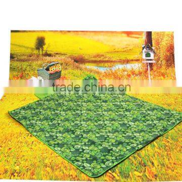 customize printed plush picnic blanket