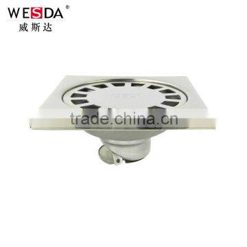 WESDA 3.5inch High Quality Double sealing Brass Floor drain,rectangular floor drain,floor drains stainless steel