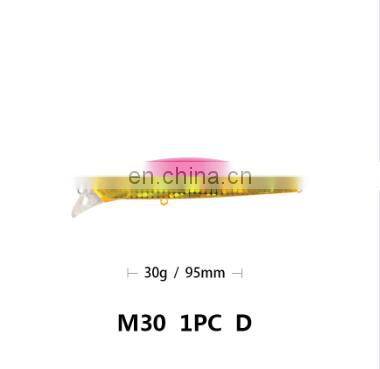 Handmade 9.5cm 30g Heavy Artificial Bait Fishing Lure Freshwater Saltwater Hard Plastic Lure Sinking Minnow Hard Fish Lure photo-4