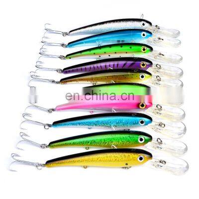 20CMGlossy lure bait41GPlastic hard bait with gift accessories shrimp  jerkbait minnow