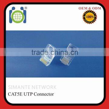 cat5e rj45 connector unshielded UTP 8P8C plug 3u-50u