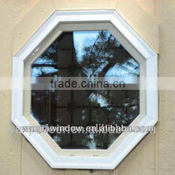 wanjia factory upvc octagon shaped windows