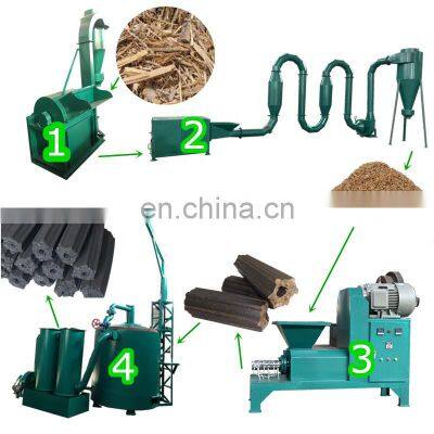 Small home made fuel briquette production line equipment manual briquette machine