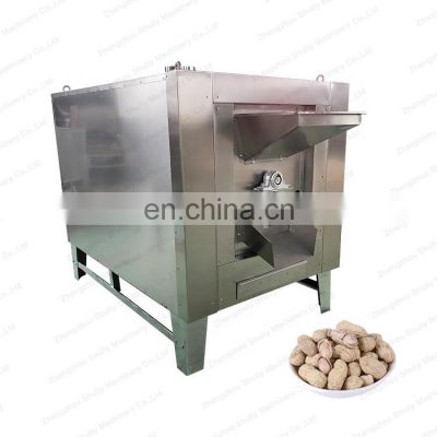 The Commercial Small and Big Almond Nut Roasting Machine Rotary Peanut Roaster Production Line