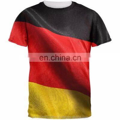 Beautiful German Flag Print Sublimation Custom T-Shirt For Men oversized