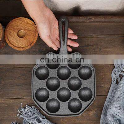 Hot 12 Holes Takoyaki Maker Grill Pan Octopus Ball Plate Baking Bbq Tray Baking Pan photo-3