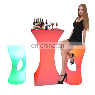 bar table and sofa /Magic 16 color change outdoor bar table and chair led stools bar chairs for solon garden party