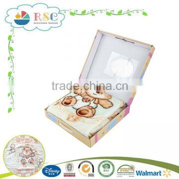 Newborn Receiving Animal Print Flannel Blanket                        
                                                Quality Choice