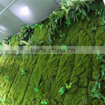 home decor hot selling products for 2015 Artificial plastic green moss wall on sale