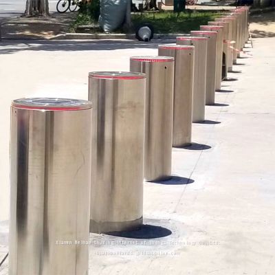 UPARK Reliable Factory Durable and Robust School Business Stainless Steel Security Post Fixed Led Light Pillar Bollard