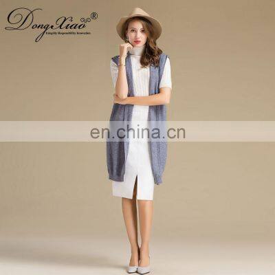2022 New Fashion Sleeveless Cardigan Women Oversized Hooded Wool Sweater