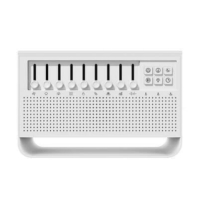Flame Night Light Oil Diffuser Humidifier White Noise Baby Sound Machine with Bluetooth Speaker