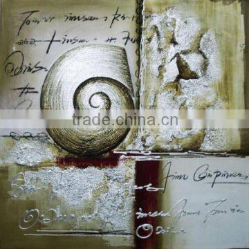 modern hand painted home art decor snail oil painting on canvas snail