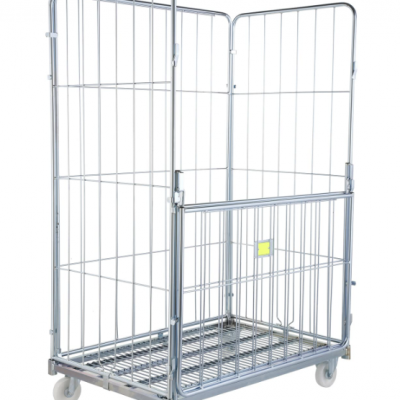 Wholesale Collapsible Logistic Trolley Roll Container Cage Trolley with Layers