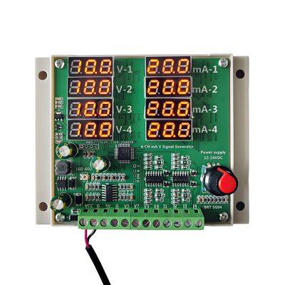 DIN Rail Adjustable 0-20mA 4-20mA 0-10V 0-5V Signal Generator Sensor Transmitter Current Voltage Signal Simulator Calibrator