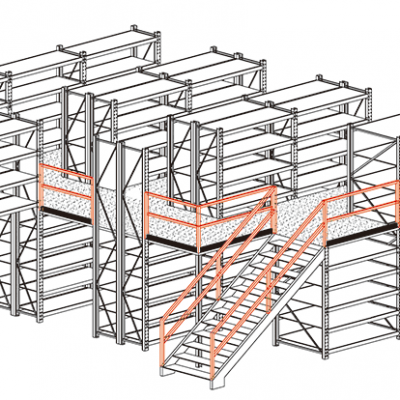 Attic Shelving Mazzanine Floor & Steel Platform Shelf Rack Products photo-2