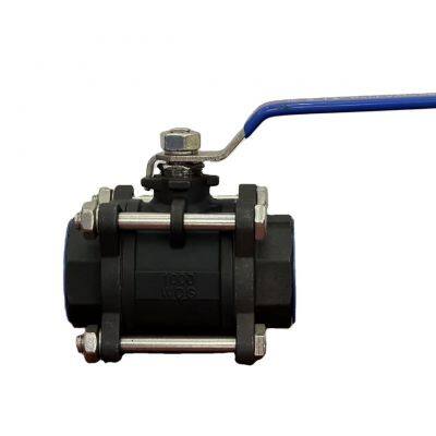 ANSI Full Size Stainless Steel SS 304/316 CF8M Ball Valve Handle 1000 WOG NPT Threaded 3 Way Ball Valve photo-6