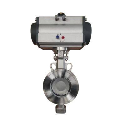 Прямые продажи от производителя пневматического трехэксцентрического шарового клапана, высококачественный клепанный шаровой клапан с твердым уплотнением