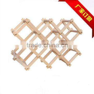 Wooden Wine Rack, Wine Bottle Display Shelf, Wholesale Wine Rack Inserts for Cabinet photo-2