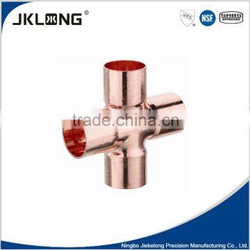 copper cross fitting 4 way pipe fitting AS 3688-2005