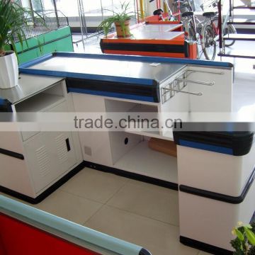 FOSHAN JIABAO JIEBAO Cash Desk Checkout Counter With Conveyor BeltJB-055