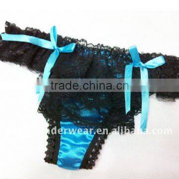 0.68USD Top High Quality New Hot Sexy Ladies Lace&Satin G-String(gddzk027)