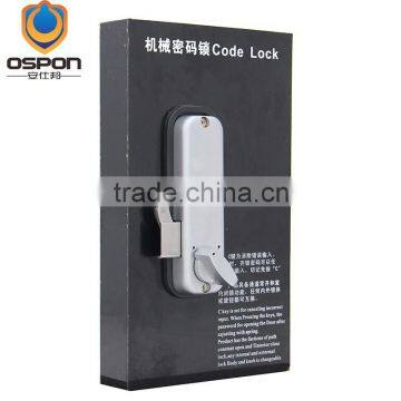 OSPON Mechanical Keyless Narrow Hook Sliding Door Lock STAIN CHROME OS252 photo-4
