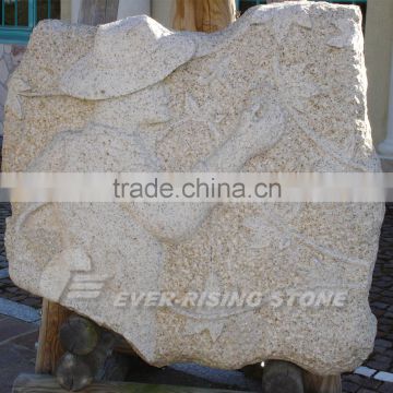 beige granite relief carving for architectural