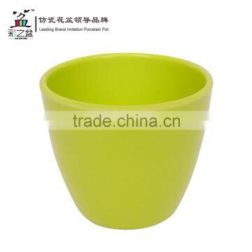 Glazed Round Melamine Flower Pot MX1408 photo-4