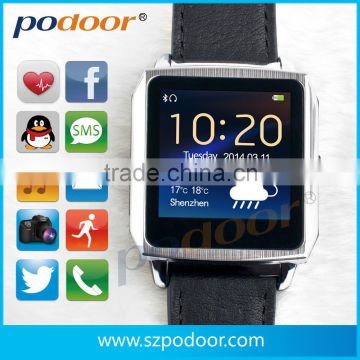 watch own logo health smart watch , with MTK 6260 smart watch resistent water ,Bluetooth smart watch