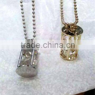 Fashion Necklace, Brass Pendant Necklace, PT2122.
