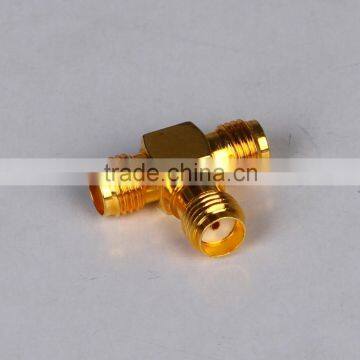 manufacturer china SMA t shape 3 pin connector