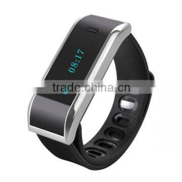 2015 New IP67 Waterproof OLED Screen Smart Wristband Watches TW07 Bluetooth 4.0 Smartband Sport Bracelet Self Selfie Controller