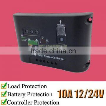 10 Amps solar voltage regulator with LED indicator, 12/24 Volts, KT1210