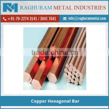 100% Pure Copper Hexagonal Bar for Different Application use