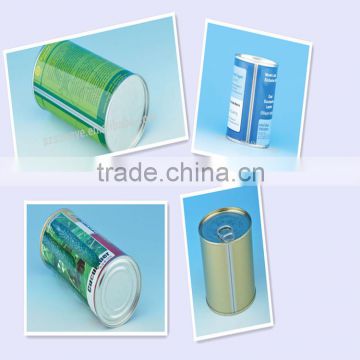 China OEM food packaging round metal tin container