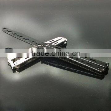 Hot Cheapest Practice Butterfly Muti Functional Metal Balisong Trainer Training Knife Tool Free Shipping photo-5