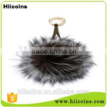 Manufacture of fur pom keychain No MOQ keychain wholesale Custom pompom keychain