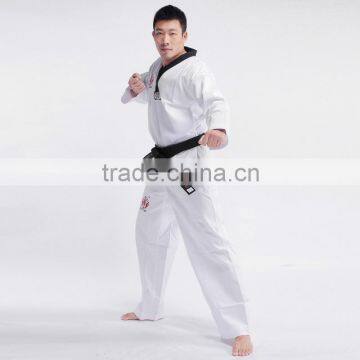 V Neck White Taekwondo Uniform WTF photo-4