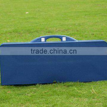Portable Blue Plastic Outdoor Folding Table and Chairs photo-2
