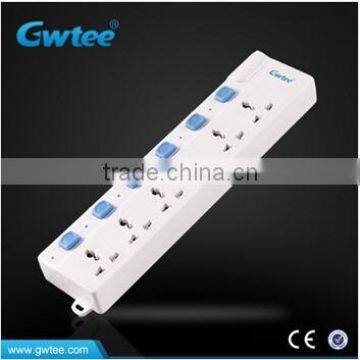 4-way universal extension socket with cable,power board outlet