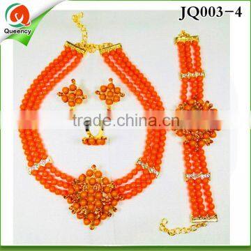 Hot Sale Big African Jewelry Sets, African Costume Bead Jewelry Set JQ003-4