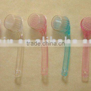 Comfortable crystal plastic facial brush