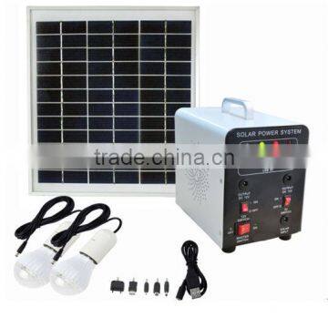 DC output:5V+12V Solar home Lighting Kit