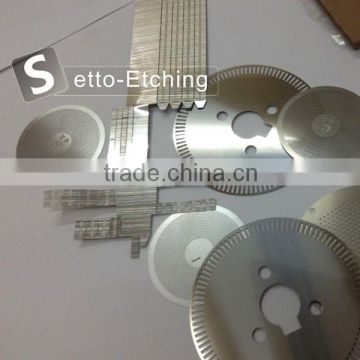 Custom metal etching precision parts with various material