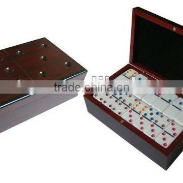Luxury Domino Wooden Box for Double Nine Dominoes