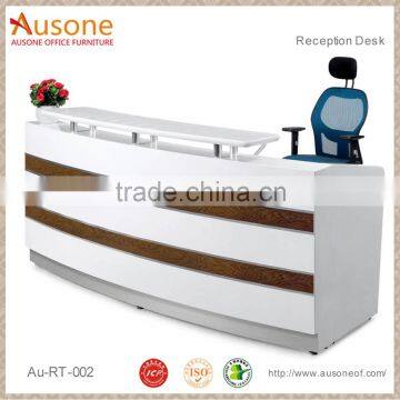 Ausone office furniture small desk wood reception cheap