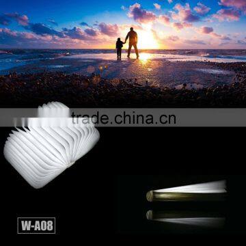 American Cherry Wood 4.5W 500LM LED Rechargeable Folding Book Shape Lamp, W-A08 photo-5