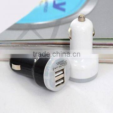 High Quality 5V 2.1A Portable Dual USB Car Charger Compatible with Mobile Phone
