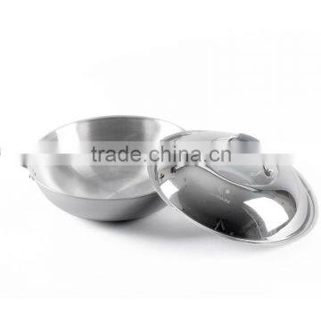 Stainless Steel Korean Wok With Glass Lid photo-3
